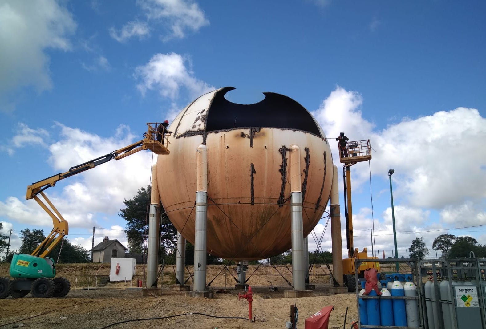 démantelement cuve a gaz