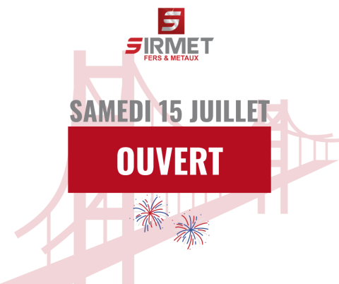 Ouverture samedi 15juillet